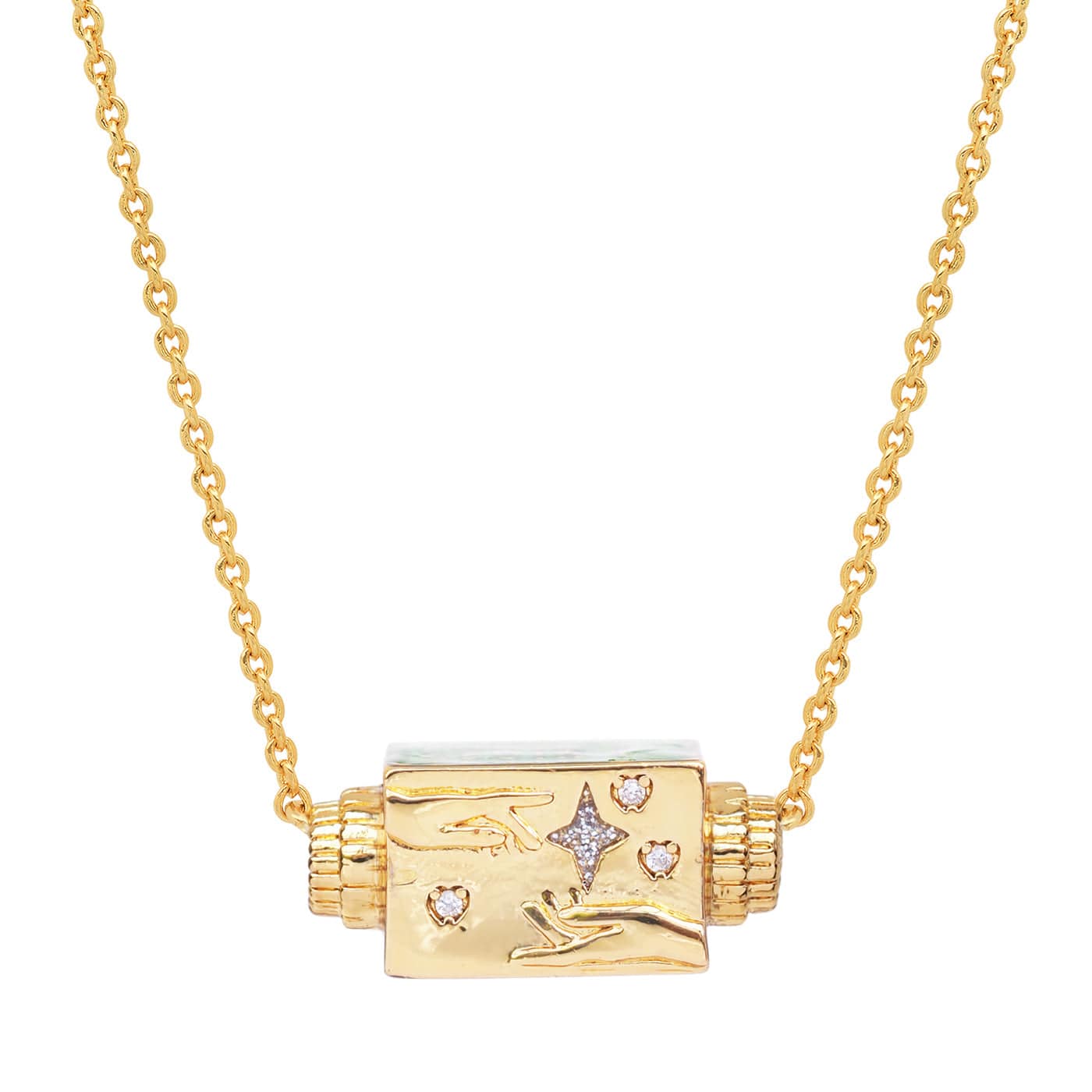 Guiding Hands Spinner Necklace