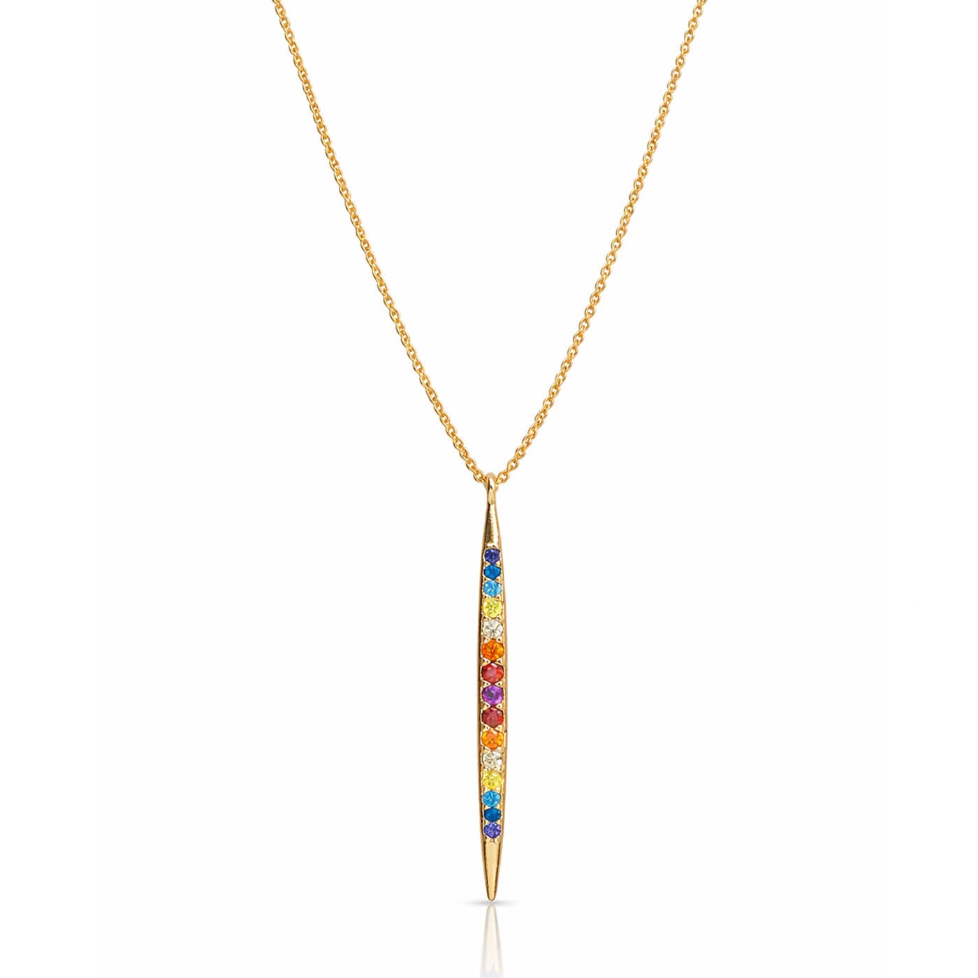 Rainbow Stick Necklace