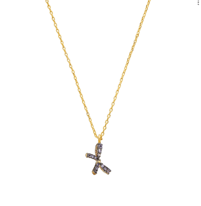 Sparkling CZ Bow Pendant Necklace