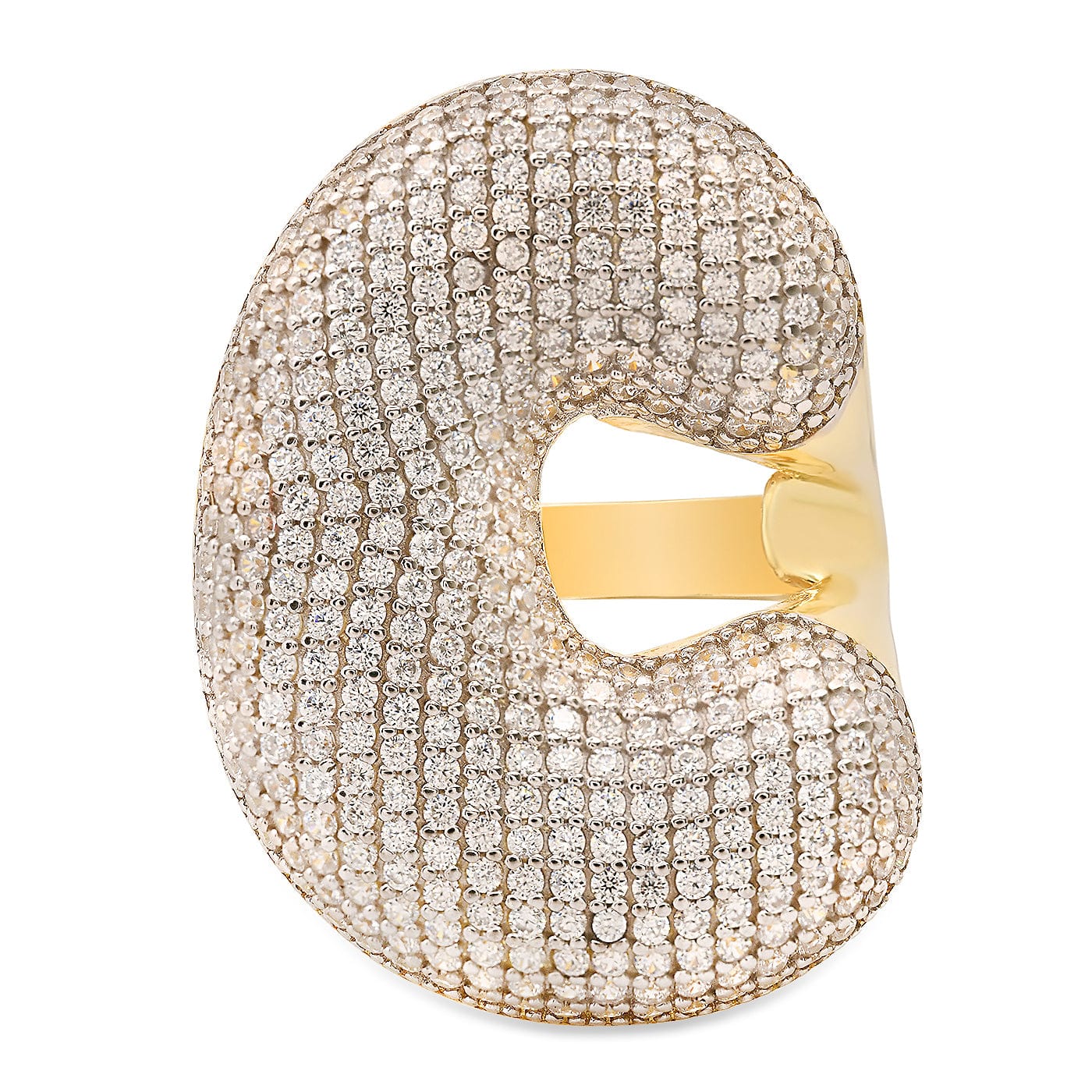 Twinkling Monogram Ring