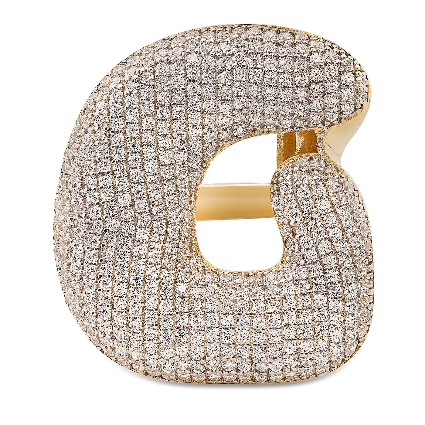 Twinkling Monogram Ring