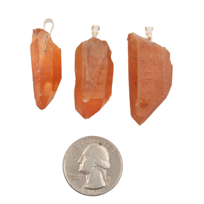 Tangerine Quartz - Pendants, Dark, Intuitive Pick