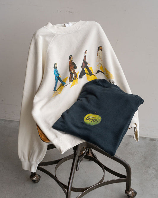 【The Beatles × free rage】Last Recording Raglan Crew Sweat