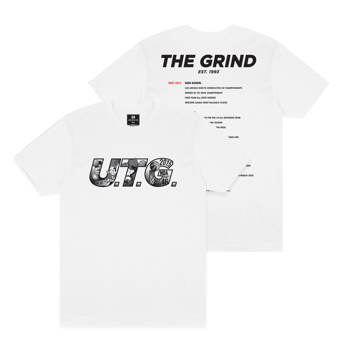 The Grind Continues - Tattoo Design Tee - White