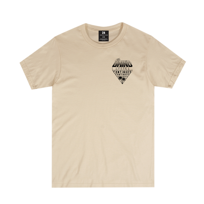 The Grind Continues West Coast Tee - Soft Cream