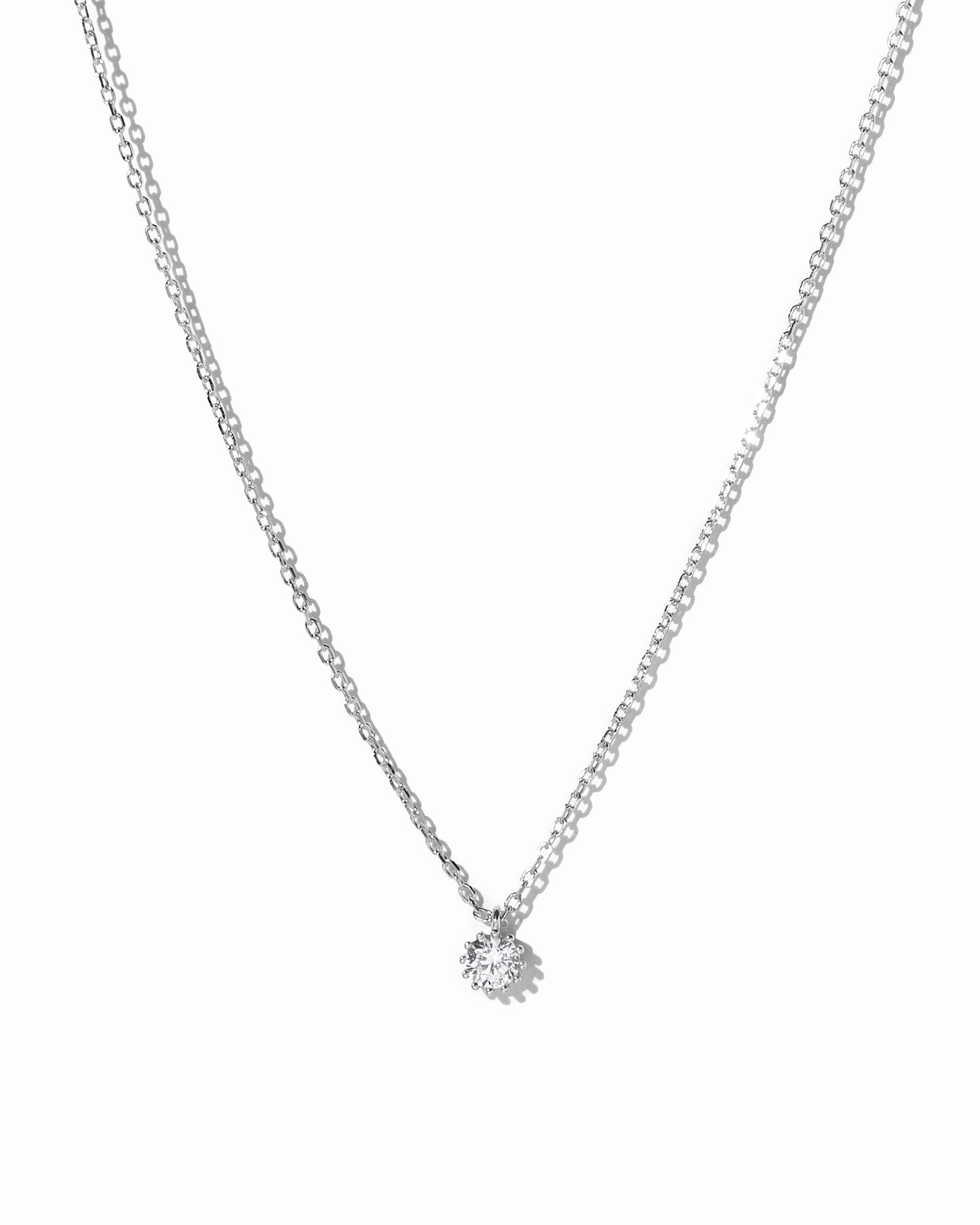 Tiny Bezel Pendant Necklace