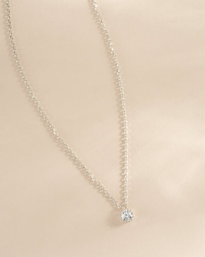 Tiny Bezel Pendant Necklace
