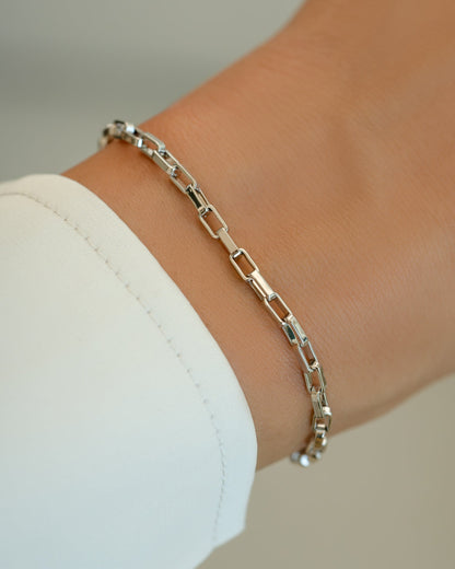 Tiny Link Paperclip Bracelet