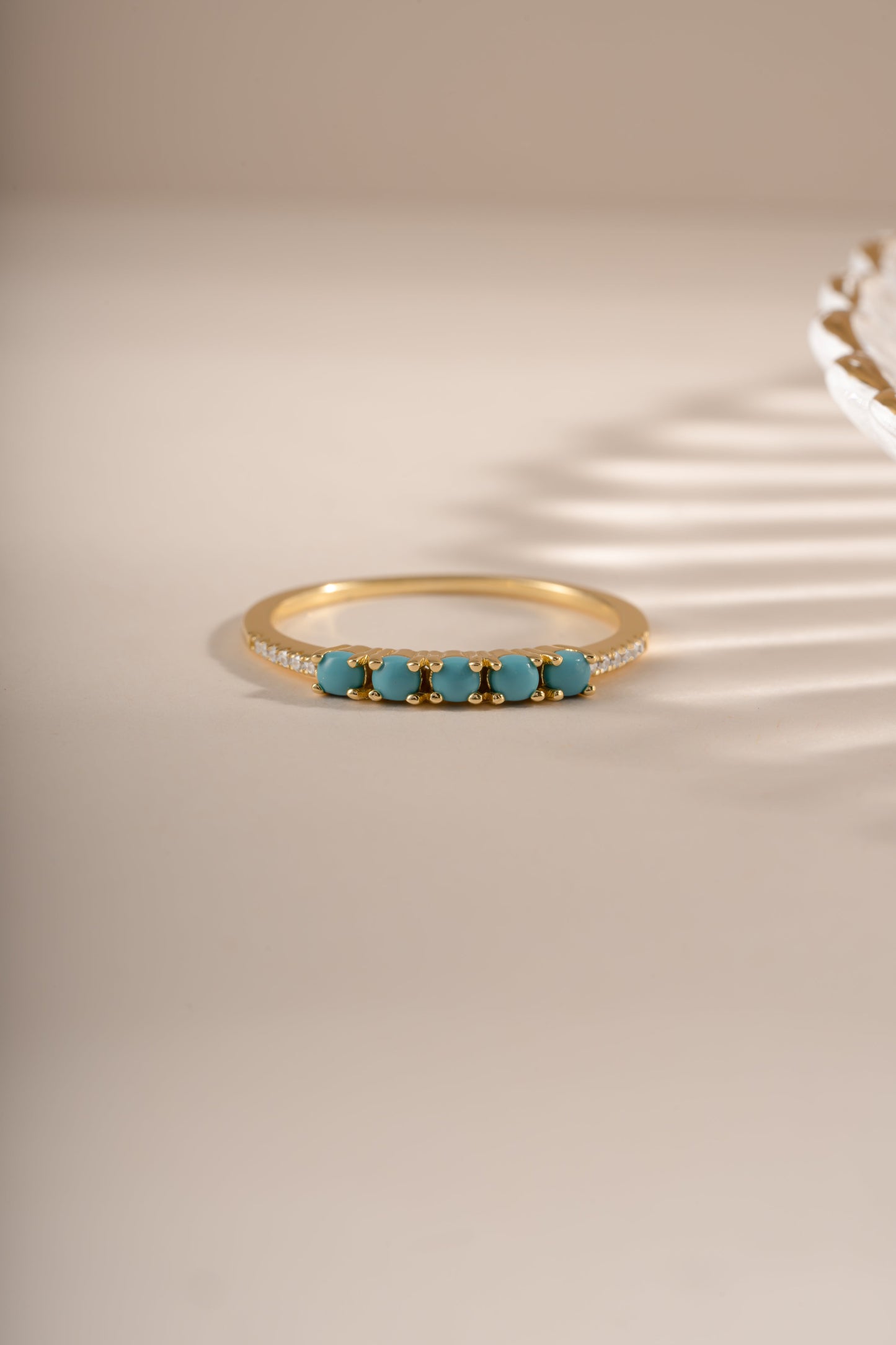 5 Stone Turquoise Ring