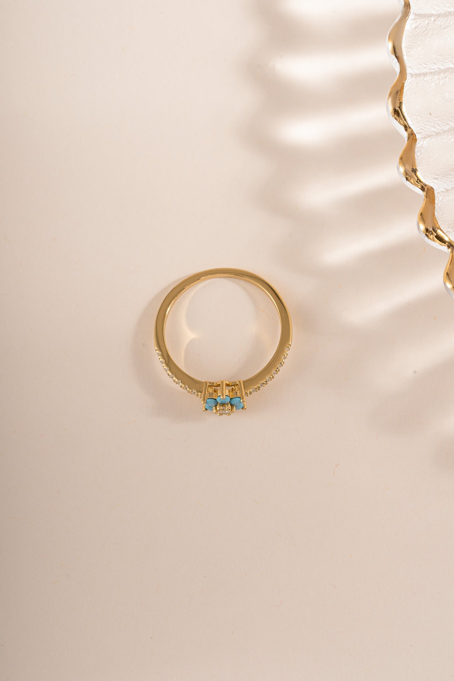 Turquoise Flower Ring