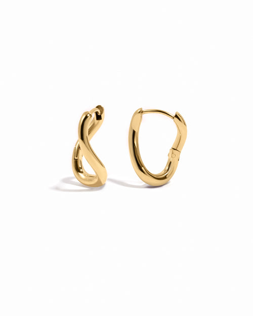 Emerson Twisted Oval Hoops