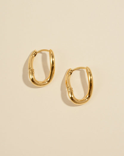 Emerson Twisted Oval Hoops