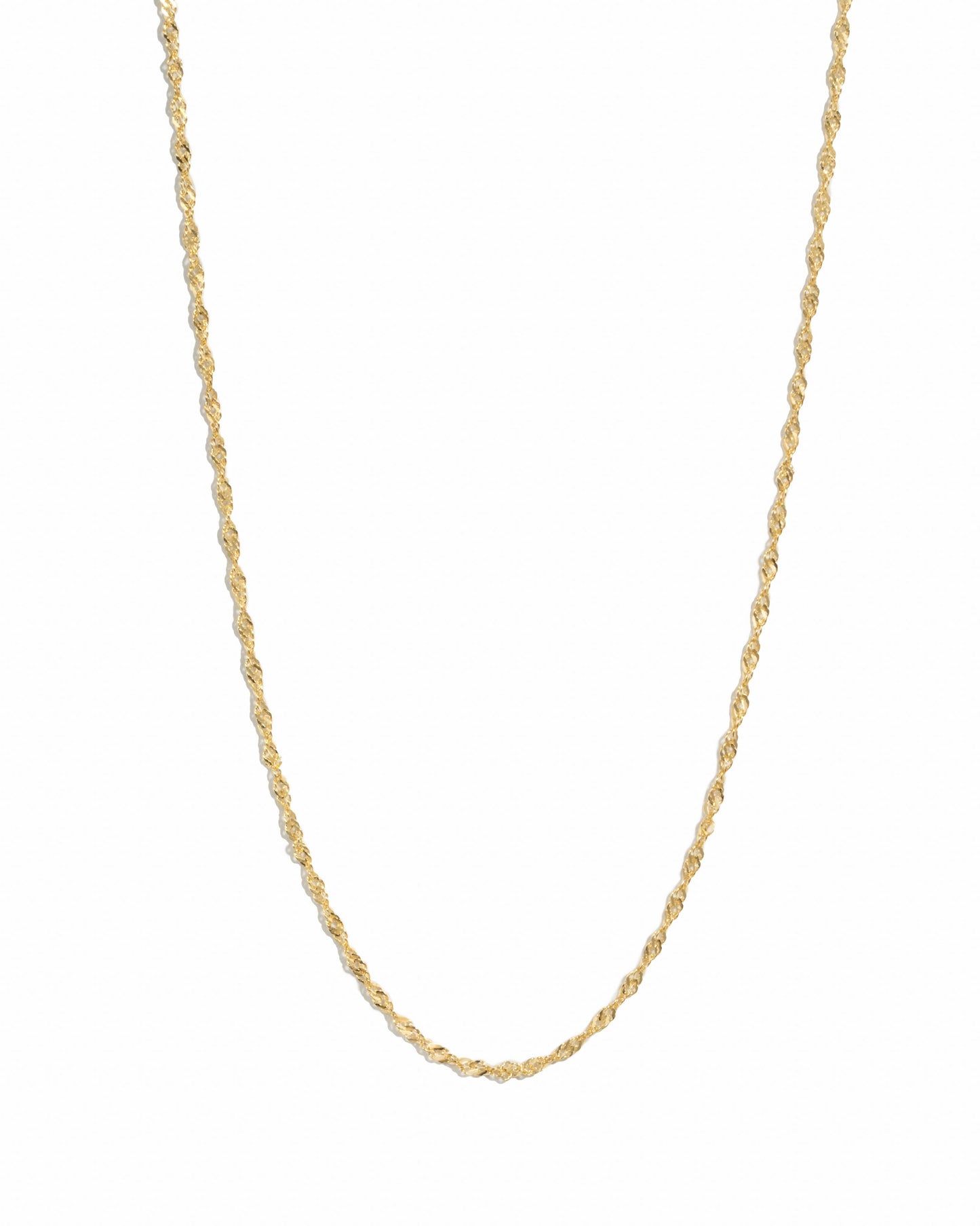 Thin Twisted Chain Necklace