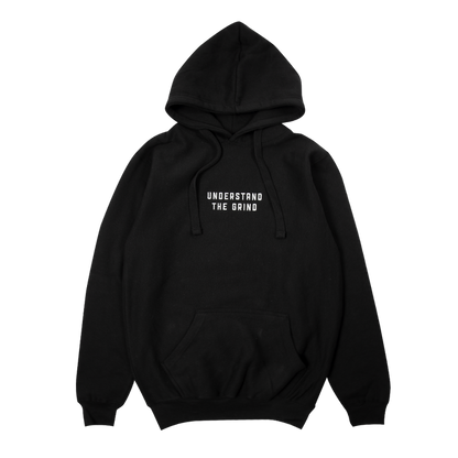 Understand the Grind Men's Embroidered Pullover Hoodie - Black