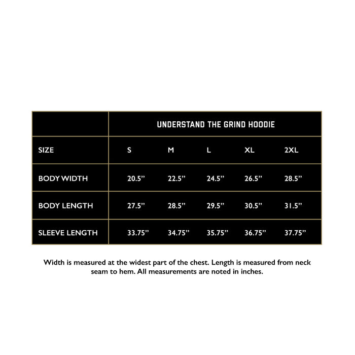 Understand the Grind Men's Embroidered Pullover Hoodie - Heather Grey
