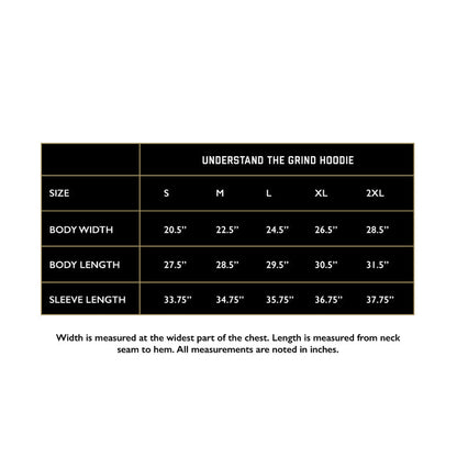 Understand the Grind Men's Embroidered Pullover Hoodie - Heather Grey