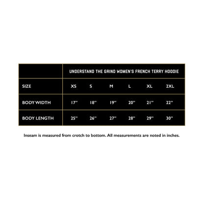 Understand the Grind Script Women's Zip-Up Hoodie - Marled Ash