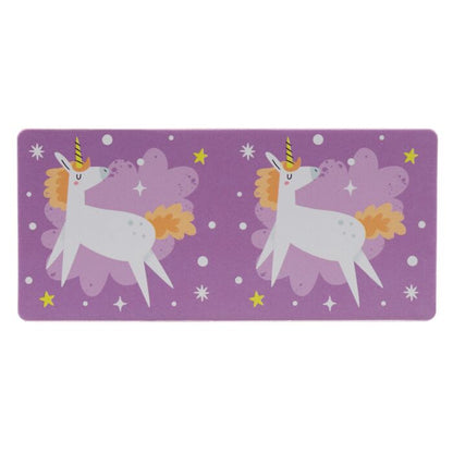 purple unicorn-themed domino tile from the unicorn magic kids dominoes set