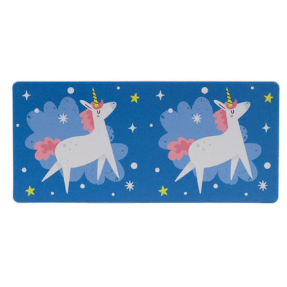 blue unicorn-themed domino tile from the unicorn magic kids dominoes set