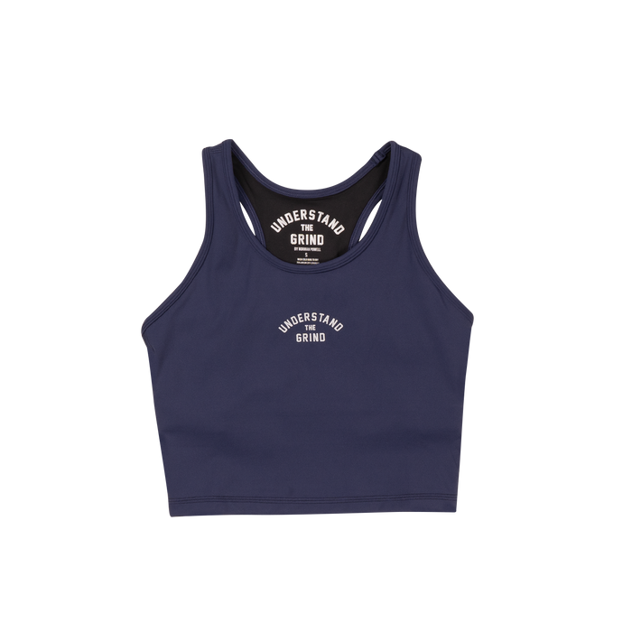 UTG 24/7 Crop Tank - Navy