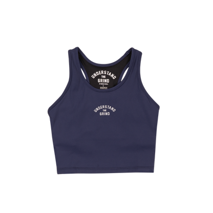 UTG 24/7 Crop Tank - Navy