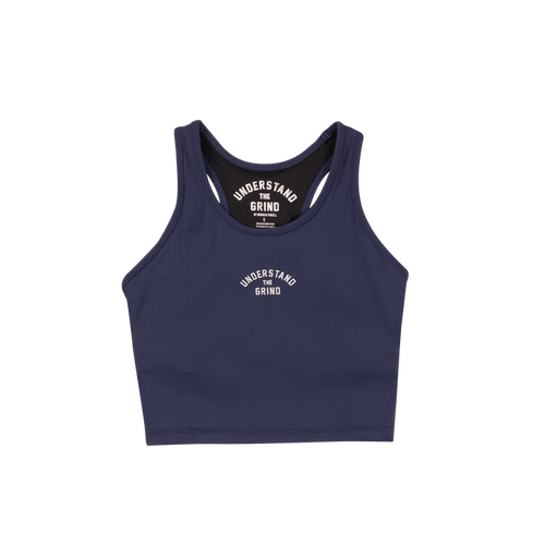 UTG 24/7 Crop Tank - Navy