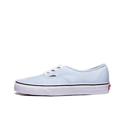 Vans Authentic Lx sneaker, light blue canvas with white laces and white rubber sole