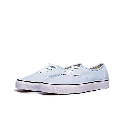 Vans Authentic Lx sneakers, light blue canvas with white laces and white rubber midsole
