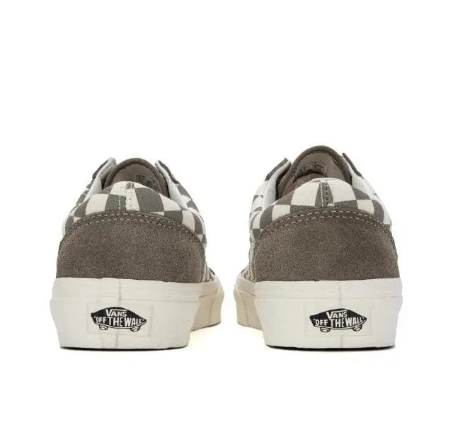 Vans Vault OG Style 36 sneakers, rear view with checkered heel and Vans label