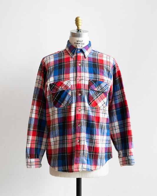 【VINTAGE】80s Old Flannel Check Shirts 『Good Color』 ④