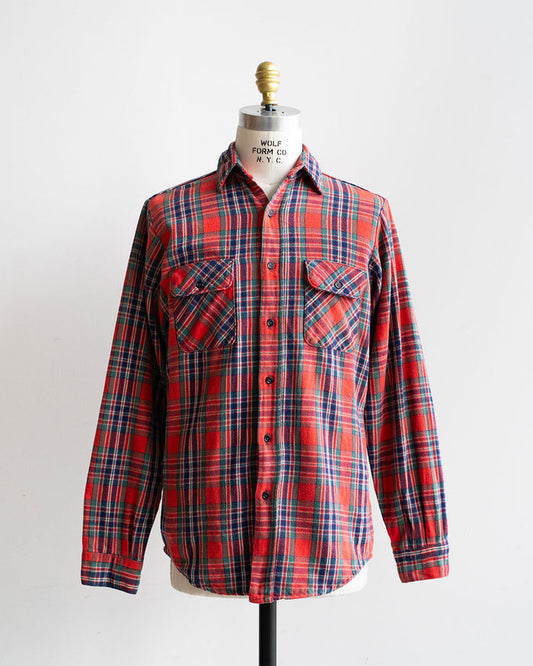 【VINTAGE】80s Old Flannel Check Shirts 『Good Color』 ③