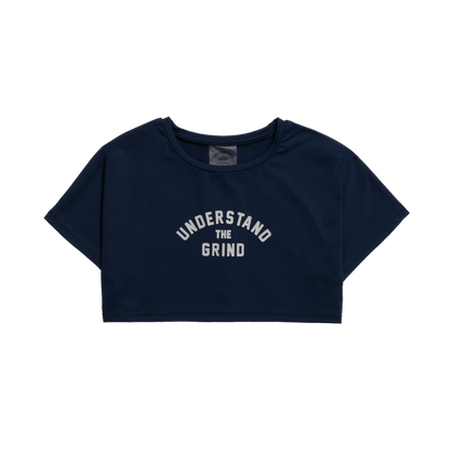 Women's Crop Tee - Navy