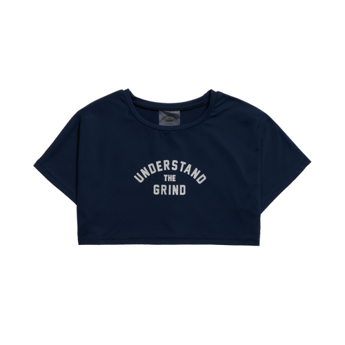 Women's Crop Tee - Navy