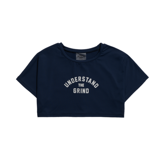 Women's Crop Tee - Navy