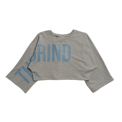 Women's Cropped Terry Cover Up - Heather Gray