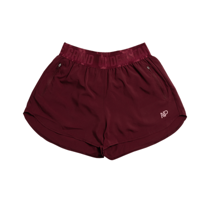 Women's Sprint Shorts - Merlot