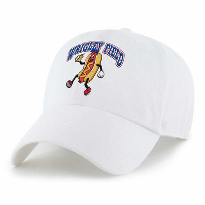 Wrigley Field 47 Brand White Hot Dog Clean Up Adjustable Cap