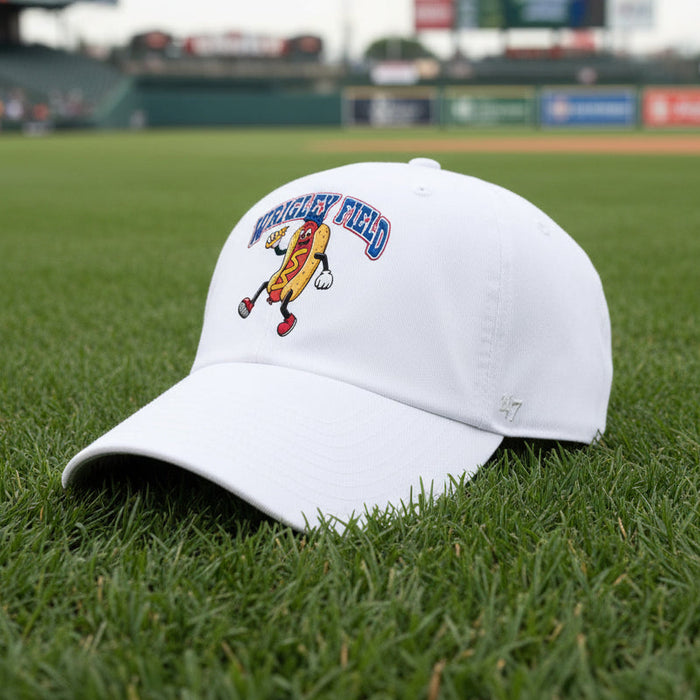 Wrigley Field 47 Brand White Hot Dog Clean Up Adjustable Cap