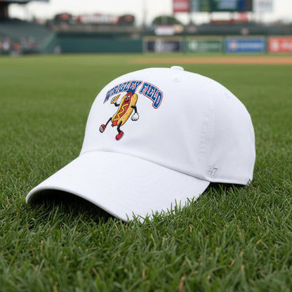 Wrigley Field 47 Brand White Hot Dog Clean Up Adjustable Cap