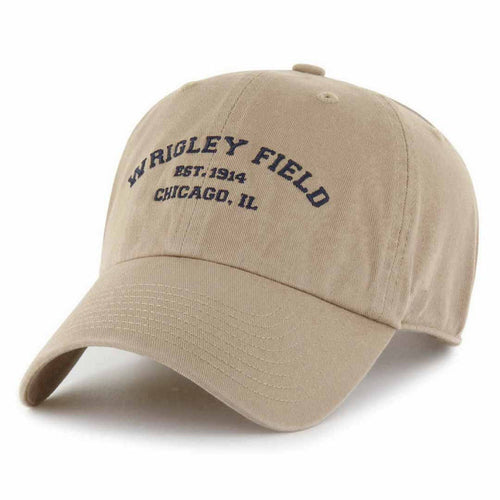 Wrigley Field Established 1914 Khaki Adjustable Cap