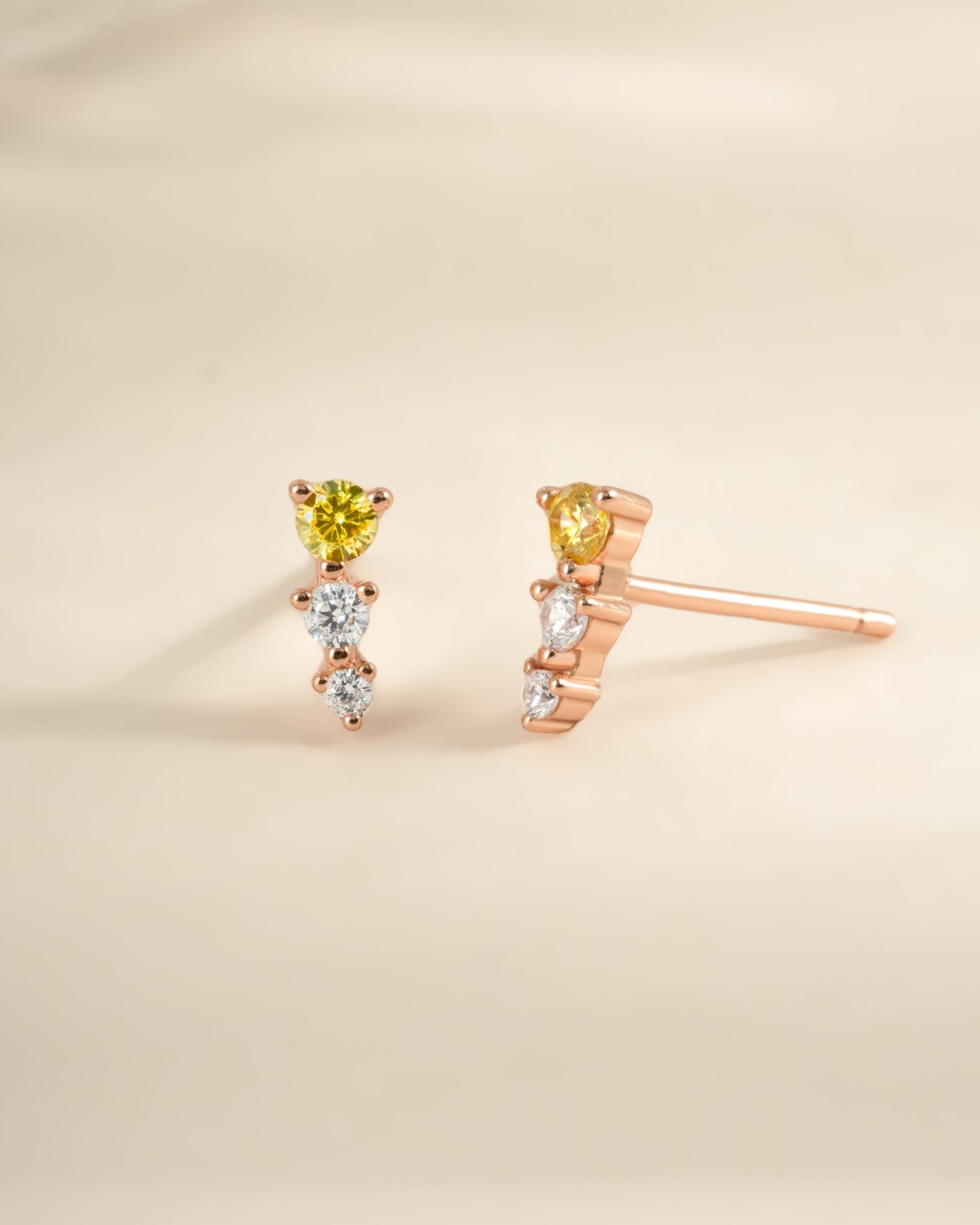 Yellow & Diamond Ear Climber